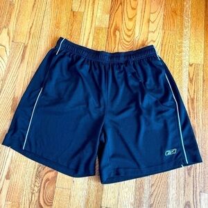 Mens Reebok Athletic Black Mesh Shorts Size XL